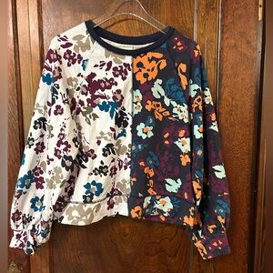 Floral Patchwork Sweatshirt